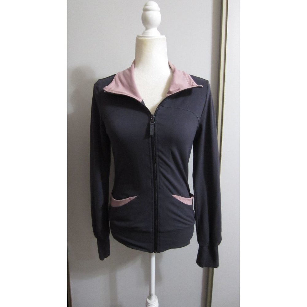 Adidas Gray/Pink Large ClimaLite Athleisure Jacket